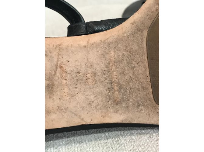 Sandali BALENCIAGA T.EU 38 Pelle Nero - vista 6