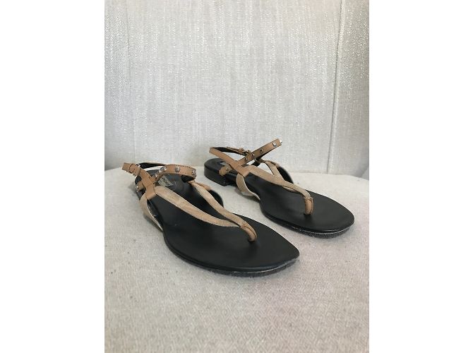 Sandali BALENCIAGA T.EU 38 Pelle Beige - vista 3