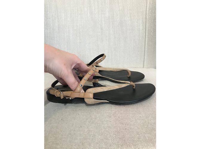 Sandali BALENCIAGA T.EU 38 Pelle Beige - vista 4
