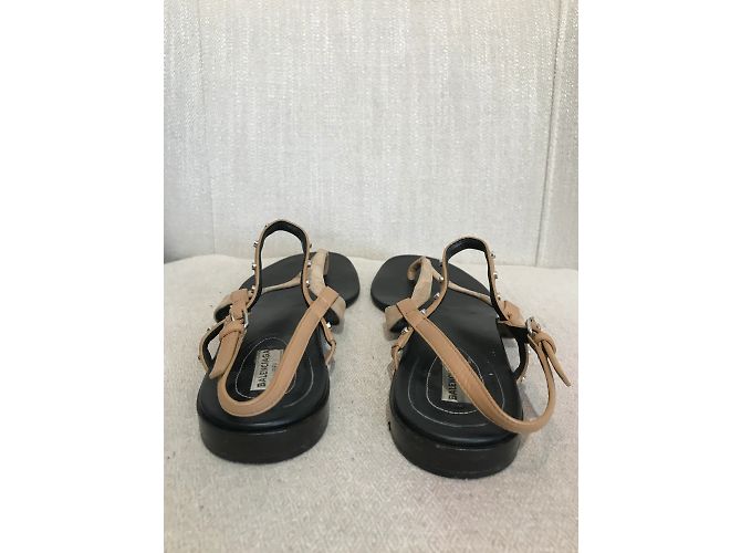 Sandali BALENCIAGA T.EU 38 Pelle Beige - vista 5