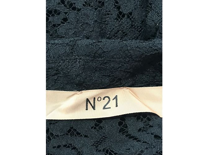 N°21 Tops T.International XS Algodón Negro - vista 4