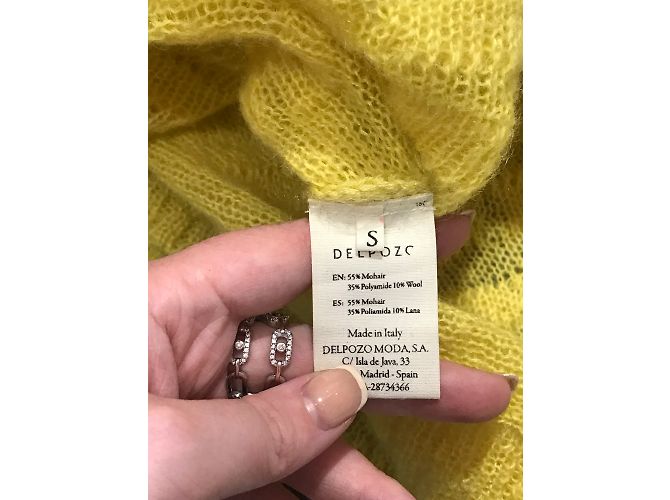 Autre Marque DELPOZO Strickwaren T.International S Wolle Gelb - Ansicht 5