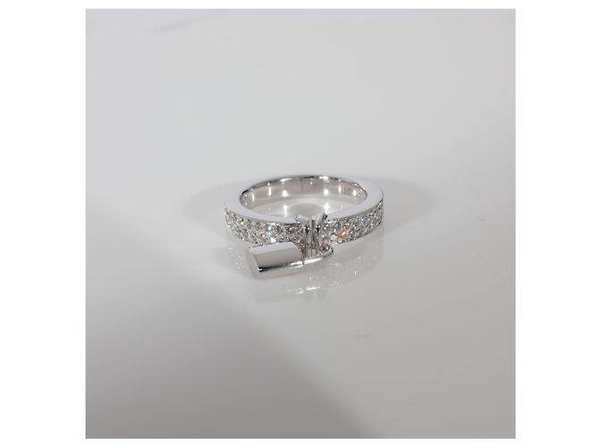 Anello Lockit Louis Vuitton 18K oro bianco 0.40 ctw Rosa - vista 6