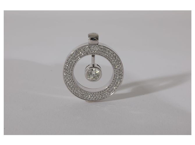 Ciondolo Roberto Coin Cento Diamond Enhancer in 18K oro bianco, 2.15 ctw. Marrone - vista 4