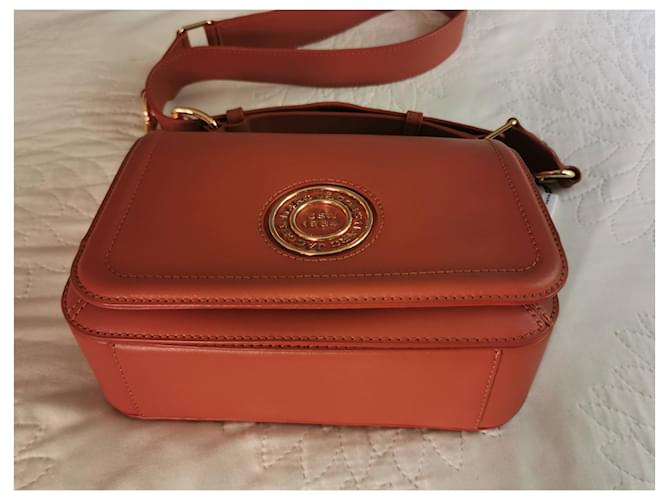 Borsa Messenger Marc Jacobs in Pelle Camel e Oro Marrone Caramello Gold hardware - vista 11