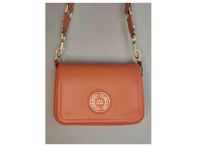 Borsa Messenger Marc Jacobs in Pelle Camel e Oro Marrone Caramello Gold hardware - vista 2