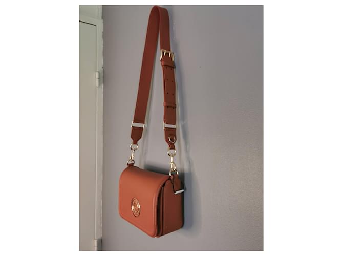 Borsa Messenger Marc Jacobs in Pelle Camel e Oro Marrone Caramello Gold hardware - vista 3