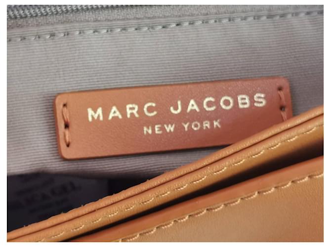 Borsa Messenger Marc Jacobs in Pelle Camel e Oro Marrone Caramello Gold hardware - vista 5