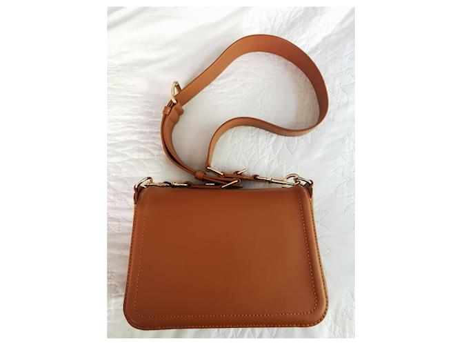 Borsa Messenger Marc Jacobs in Pelle Camel e Oro Marrone Caramello Gold hardware - vista 8