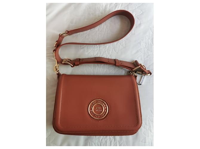 Borsa Messenger Marc Jacobs in Pelle Camel e Oro Marrone Caramello Gold hardware - vista 9