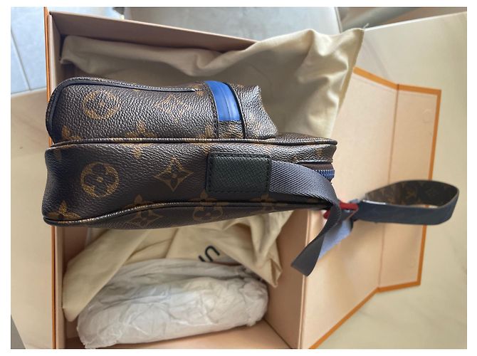 Louis Vuitton Messenger da esterno marrone blu di Virgil Abloh Marrone scuro - vista 7