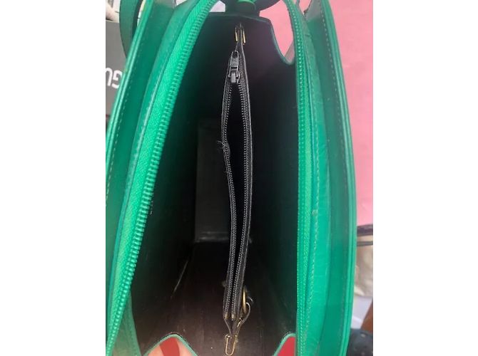 LANVIN Borse T.  vacchetta Verde - vista 11