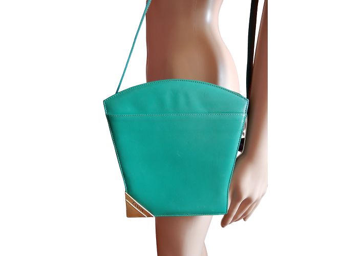 LANVIN Borse T.  vacchetta Verde - vista 2