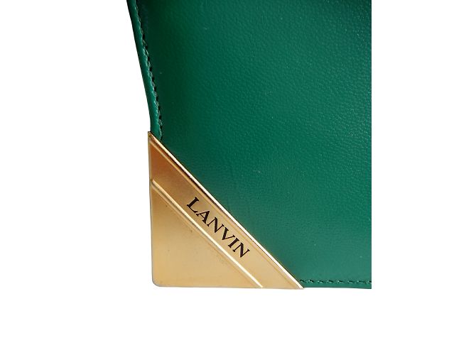LANVIN Borse T.  vacchetta Verde - vista 4
