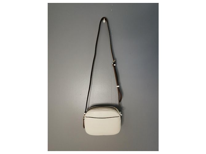 Borsa a tracolla Coach in pelle bianca ecru Beige Cachi Bianco sporco Marrone chiaro - vista 16