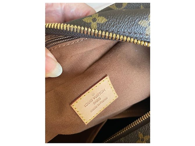 Borsa da viaggio Louis Vuitton Horizon 55 Marrone in Tela - vista 10
