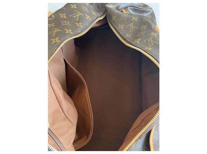 Borsa da viaggio Louis Vuitton Horizon 55 Marrone in Tela - vista 11