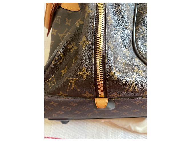 Borsa da viaggio Louis Vuitton Horizon 55 Marrone in Tela - vista 7
