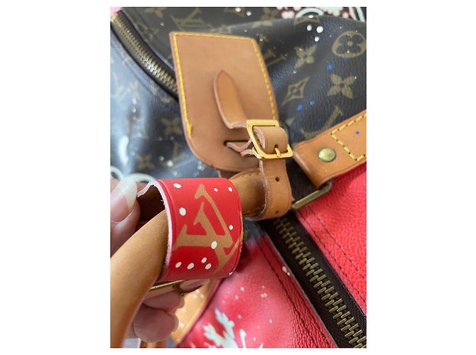 Louis Vuitton Keepall dio salvi la regina Marrone scuro - vista 4