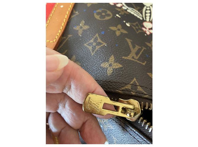 Louis Vuitton Keepall dio salvi la regina Marrone scuro - vista 6