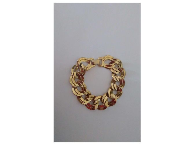 Autre Marque Set Monet Bracciale e Orecchini in Metallo Placcato Oro D'oro - vista 2