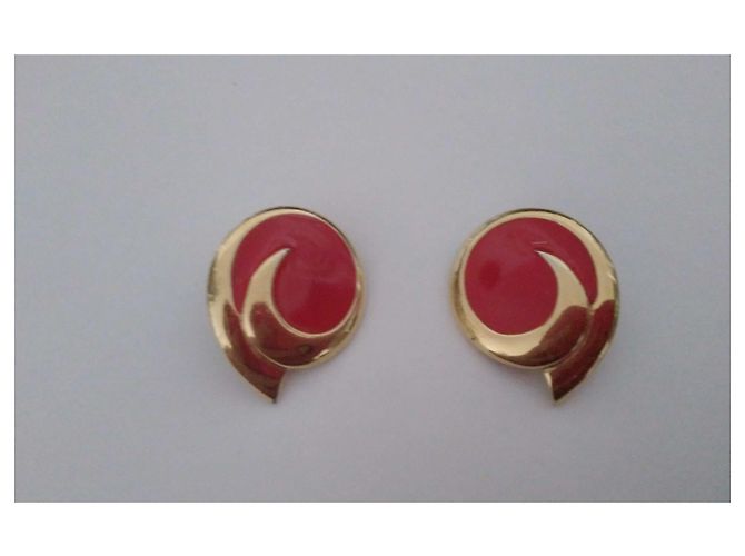 Autre Marque Set Monet Bracciale e Orecchini in Metallo Placcato Oro D'oro - vista 4