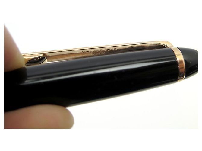 MONTBLANC MEISTERSTÜCK PENNA ROLLER CLASSICA ORO MB12890 Penna Nero - vista 4