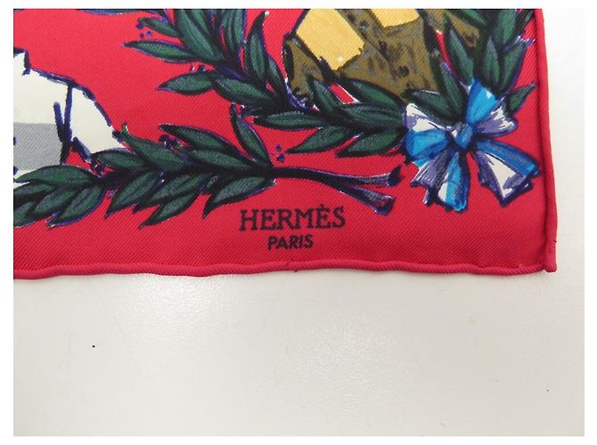 Hermès NUOVA SCIARPA HERMES GAVROCHE CHAMP DE COURSE AT SCIARPA CHANTILLY DE TAQUOY Rosa - vista 4