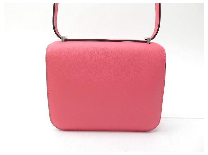 Hermès NUOVA BORSA A MANO HERMES MINI CONSTANCE III 18 PELLE EVERCOLOR ROSE AZALEE Rosa - vista 2