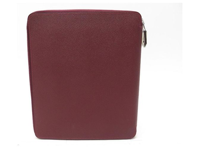 Hermès NUEVA FUNDA HERMES PARA IPAD E-ZIP EN CUERO EPSOM BURDEOS NUEVA FUNDA - vista 2