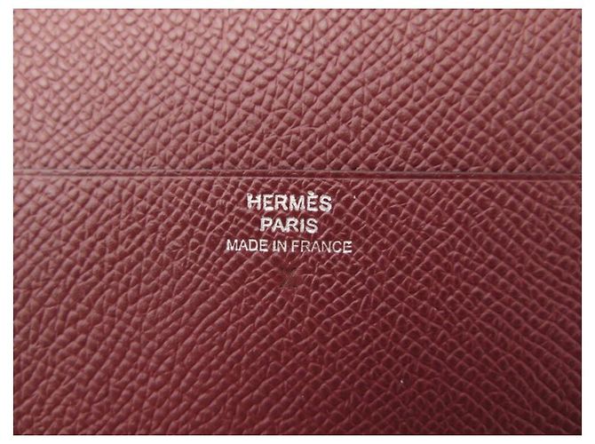 Hermès NUEVA FUNDA HERMES PARA IPAD E-ZIP EN CUERO EPSOM BURDEOS NUEVA FUNDA - vista 5