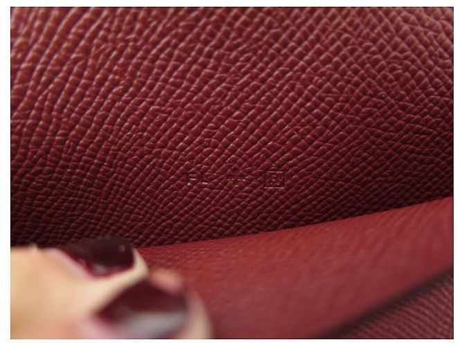 Hermès NUEVA FUNDA HERMES PARA IPAD E-ZIP EN CUERO EPSOM BURDEOS NUEVA FUNDA - vista 6
