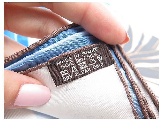 Hermès RARA SCIARPA HERMES ALLA FINE DEL MONDO CARBONNE CARRE 90 Sciarpa seta Multicolore - vista 9