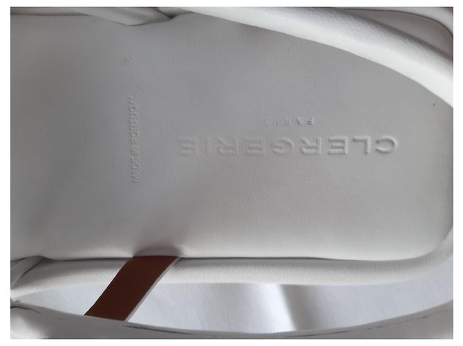 Robert Clergerie SANDALI PIATTI IN CUOIO BIANCO - vista 4