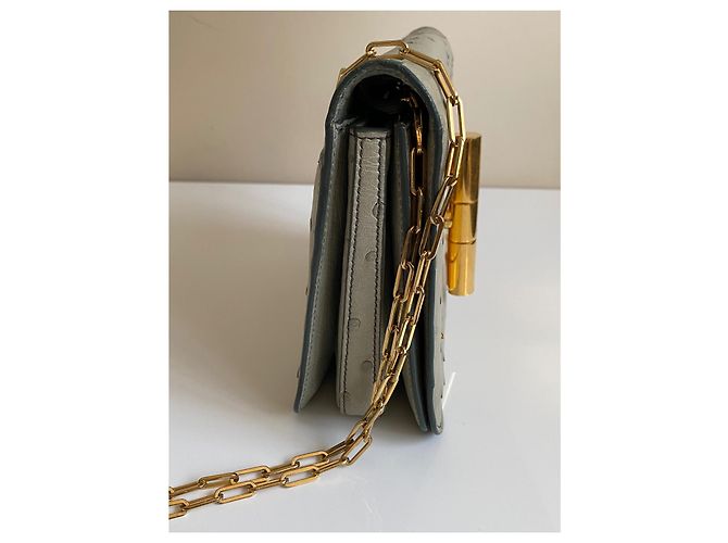 Borsa a Spalla Tom Ford Natalia Pelle di Struzzo Menta - vista 3
