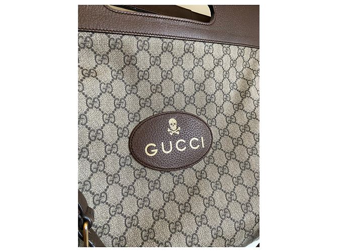 Borsa a tracolla Gucci Soft GG Supreme marrone - vista 10