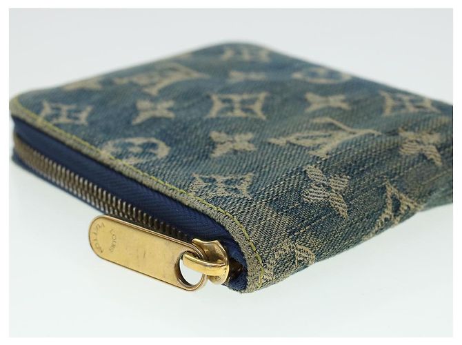 LOUIS VUITTON Monogram Denim Mini Zippy Wallet Portemonnaie Blau M95342 Auth ar9433b - Ansicht 15
