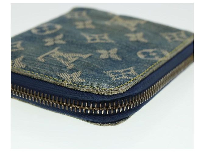 LOUIS VUITTON Monogram Denim Mini Zippy Wallet Portemonnaie Blau M95342 Auth ar9433b - Ansicht 16