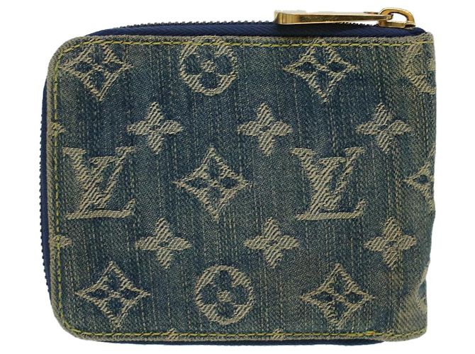LOUIS VUITTON Monogram Denim Mini Zippy Wallet Portemonnaie Blau M95342 Auth ar9433b - Ansicht 2
