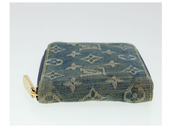 LOUIS VUITTON Monogram Denim Mini Zippy Wallet Portemonnaie Blau M95342 Auth ar9433b - Ansicht 3