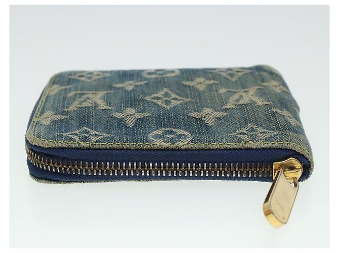 LOUIS VUITTON Monogram Denim Mini Zippy Wallet Portemonnaie Blau M95342 Auth ar9433b - Ansicht 4