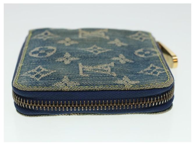 LOUIS VUITTON Monogram Denim Mini Zippy Wallet Portemonnaie Blau M95342 Auth ar9433b - Ansicht 5
