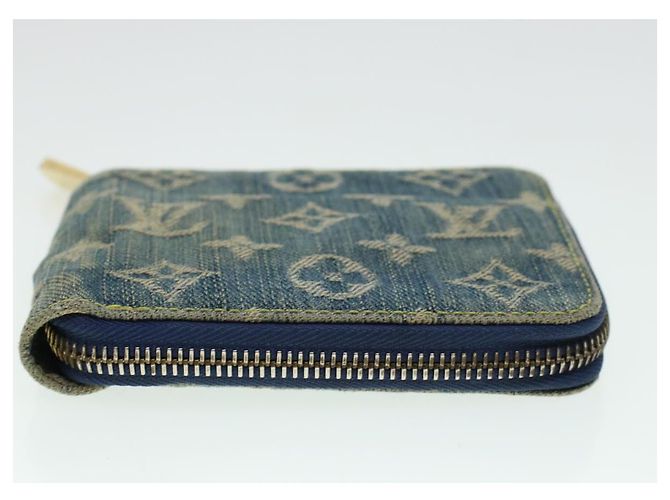 LOUIS VUITTON Monogram Denim Mini Zippy Wallet Portemonnaie Blau M95342 Auth ar9433b - Ansicht 6