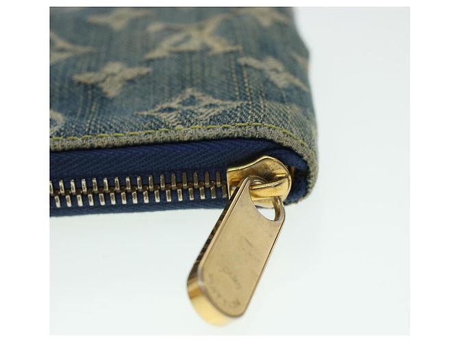 LOUIS VUITTON Monogram Denim Mini Zippy Wallet Portemonnaie Blau M95342 Auth ar9433b - Ansicht 7