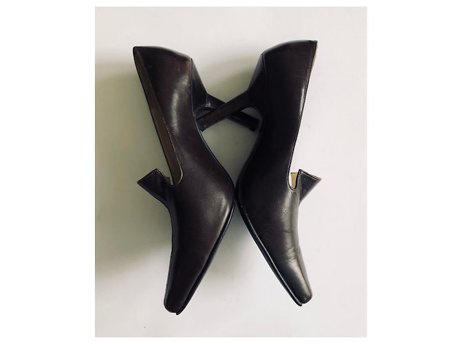 Chanel Tacchi mocassino marrone scuro - vista 19
