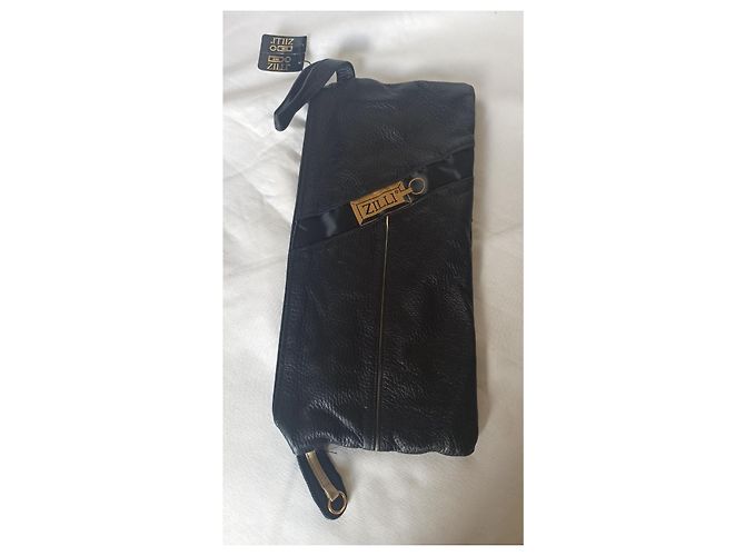 Pochette Zilli in pelle nera Nero - vista 5