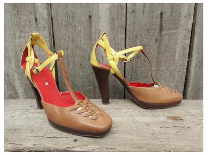 Céline Sandali Celine p 37,5 Giallo Marrone chiaro - vista 2