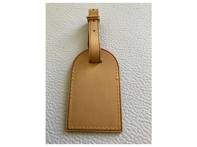 Ciondolo per borsa Louis Vuitton Year of Monkey in vacchetta Beige Caramello - vista 2