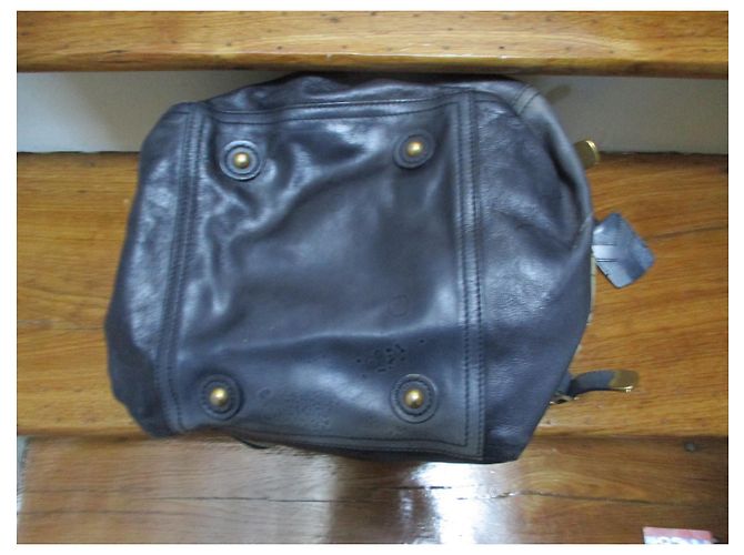 Yves Saint Laurent Downtown Ombre Tote Bag Blaues Leder Mehrfarben - Ansicht 3