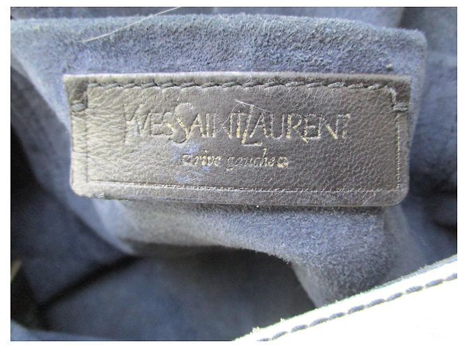 Yves Saint Laurent Downtown Ombre Tote Bag Blaues Leder Mehrfarben - Ansicht 7